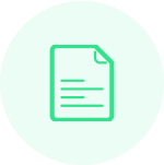 Ic&ocirc;ne verte repr&eacute;sentant un document